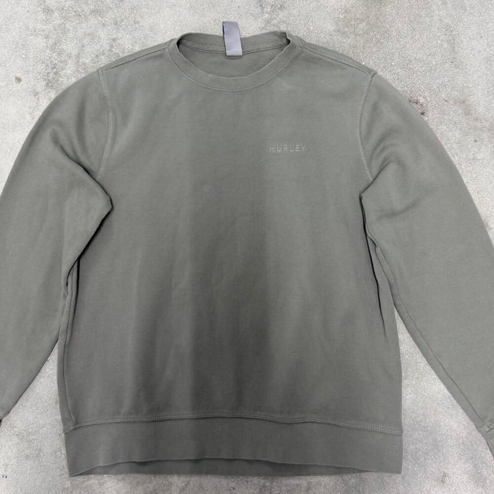 Hurley Men's Green and Khaki Sweatshirt